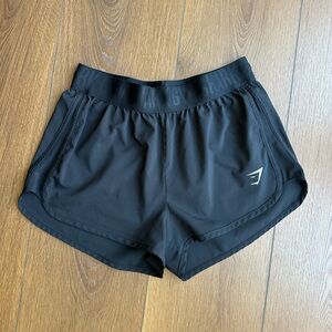 Gymshark Black Performance Shorts with Logo Tag